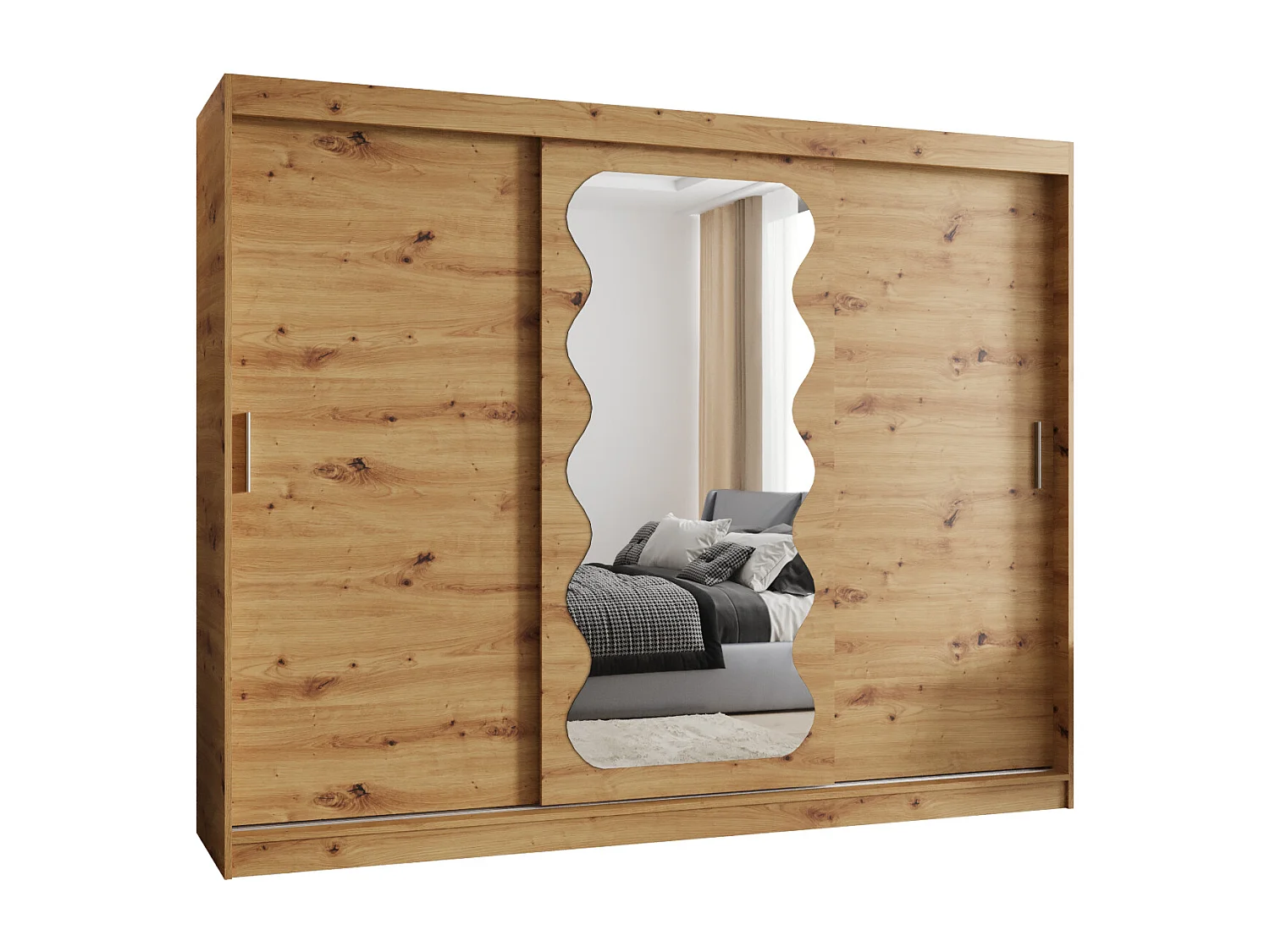 Spoti kledingkast met schuifdeuren 200/250/62 3 deuren (artisan)