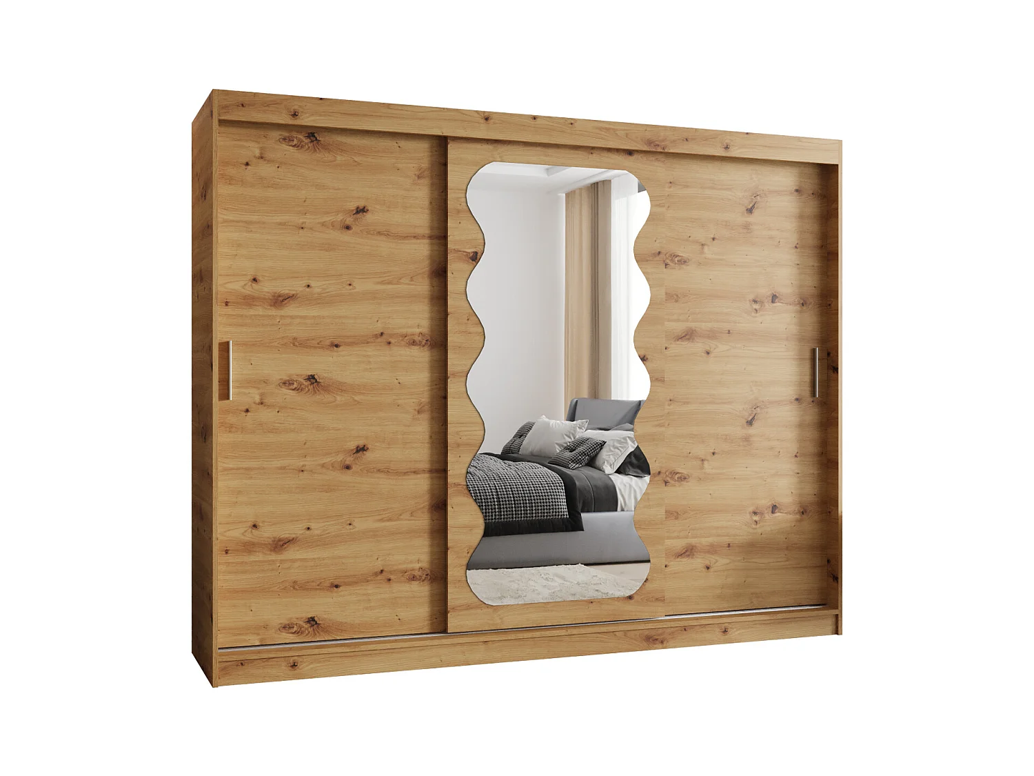 SCHWEBETÜRENSCHRANK SPOTI 200/250/62 3-Türig (Artisan)