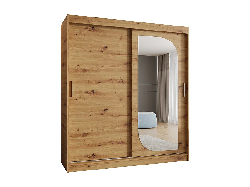 SCHWEBETÜRENSCHRANK ULTRA 200/180/62 2-Türig (Artisan)