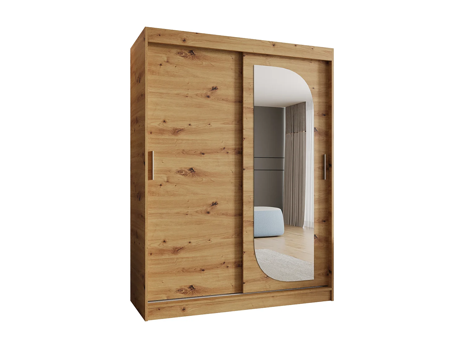 SCHWEBETÜRENSCHRANK ULTRA 200/180/62 2-Türig (Artisan)