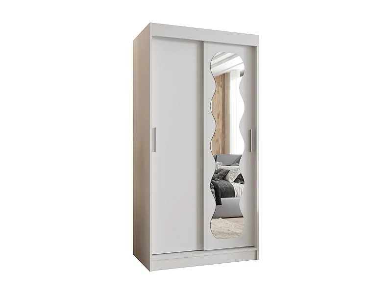 SCHWEBETÜRENSCHRANK SPOTI 200/100/62 2-Türig (Weiß)