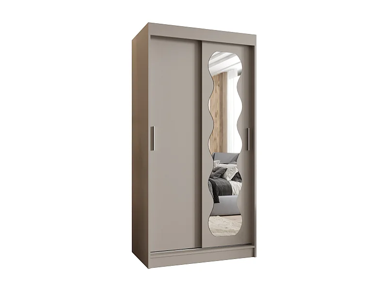 Armoire Spoti À Portes Coulissantes 200/100/62 2 portes (Cachemire)