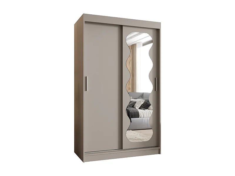 Armoire Spoti À Portes Coulissantes 200/120/62 2 portes (Cachemire)