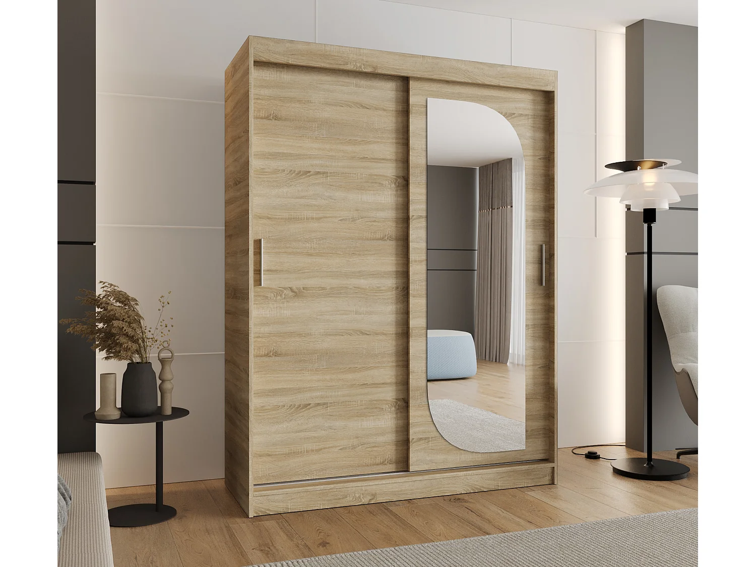 Armoire Ultra À Portes Coulissantes 200/150/62 2 portes (Sonoma)