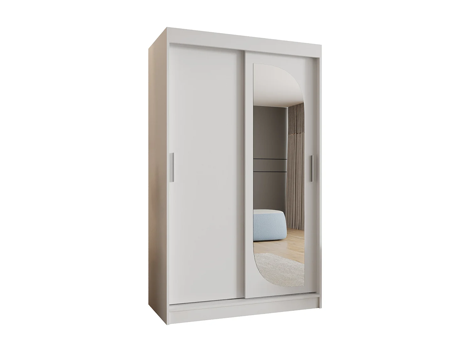 Armoire Ultra À Portes Coulissantes 200/120/62 2 portes (Blanc)