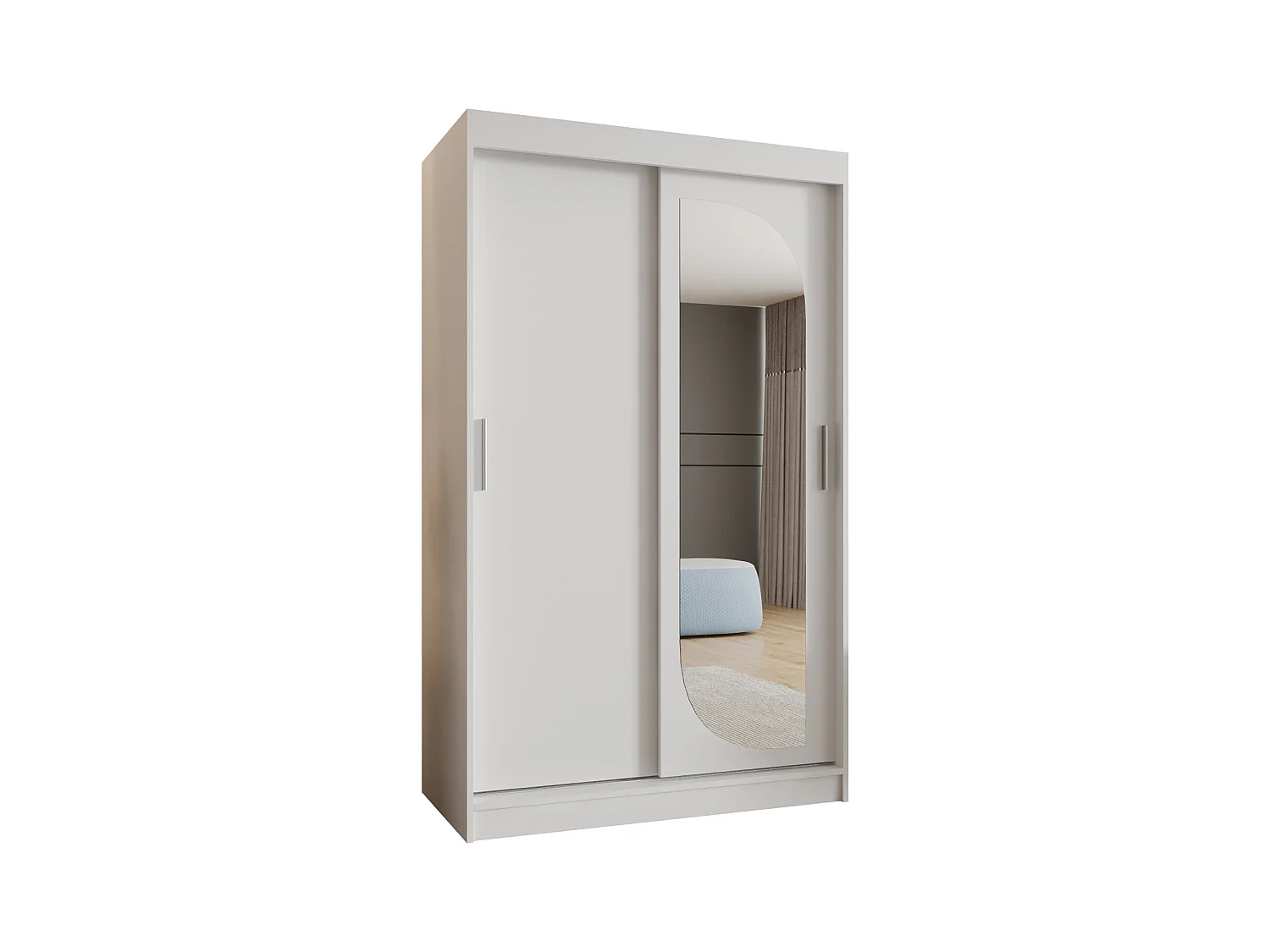 Armoire Ultra À Portes Coulissantes 200/120/62 2 portes (Blanc)