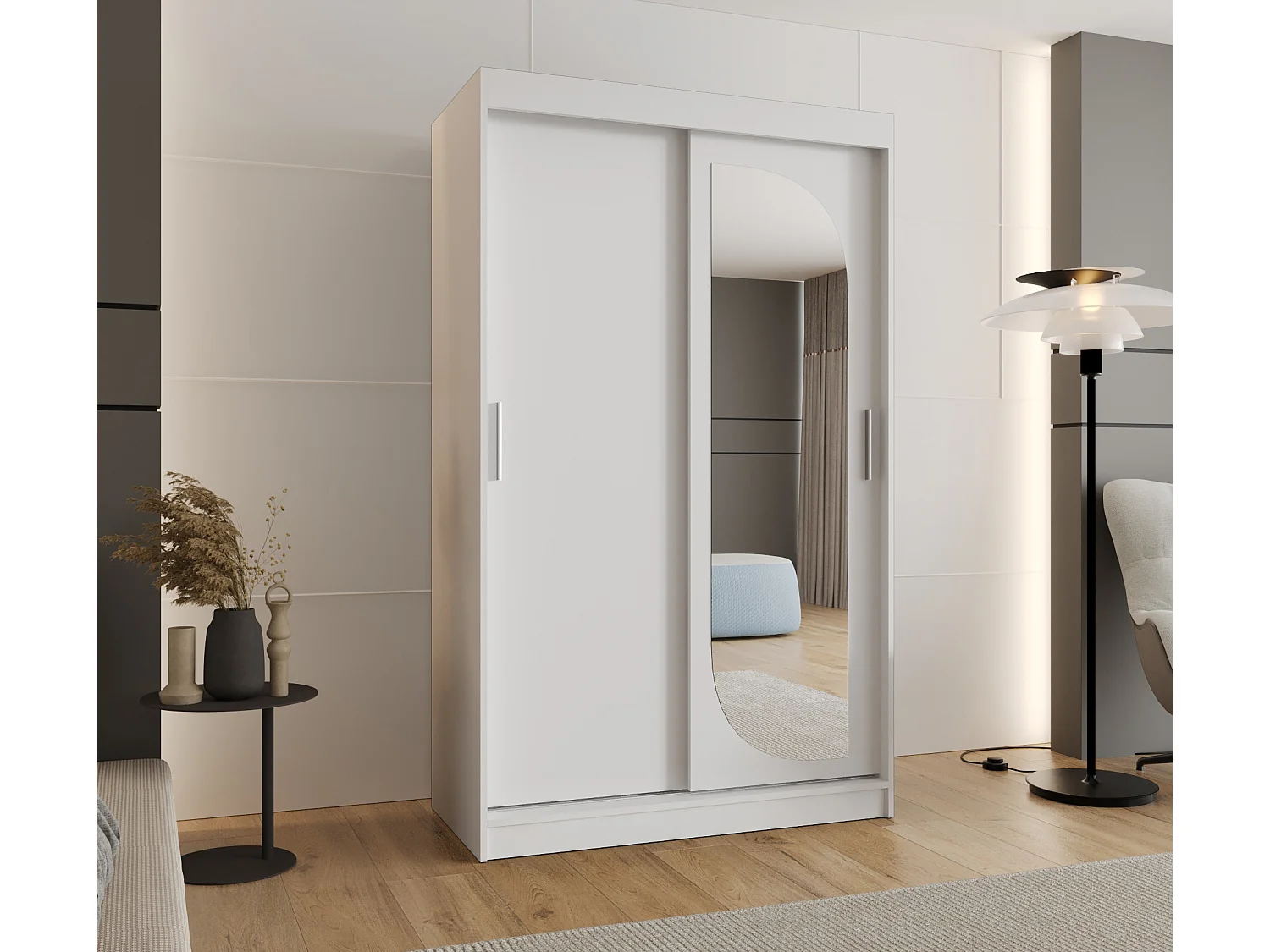 Armoire Ultra À Portes Coulissantes 200/120/62 2 portes (Blanc)