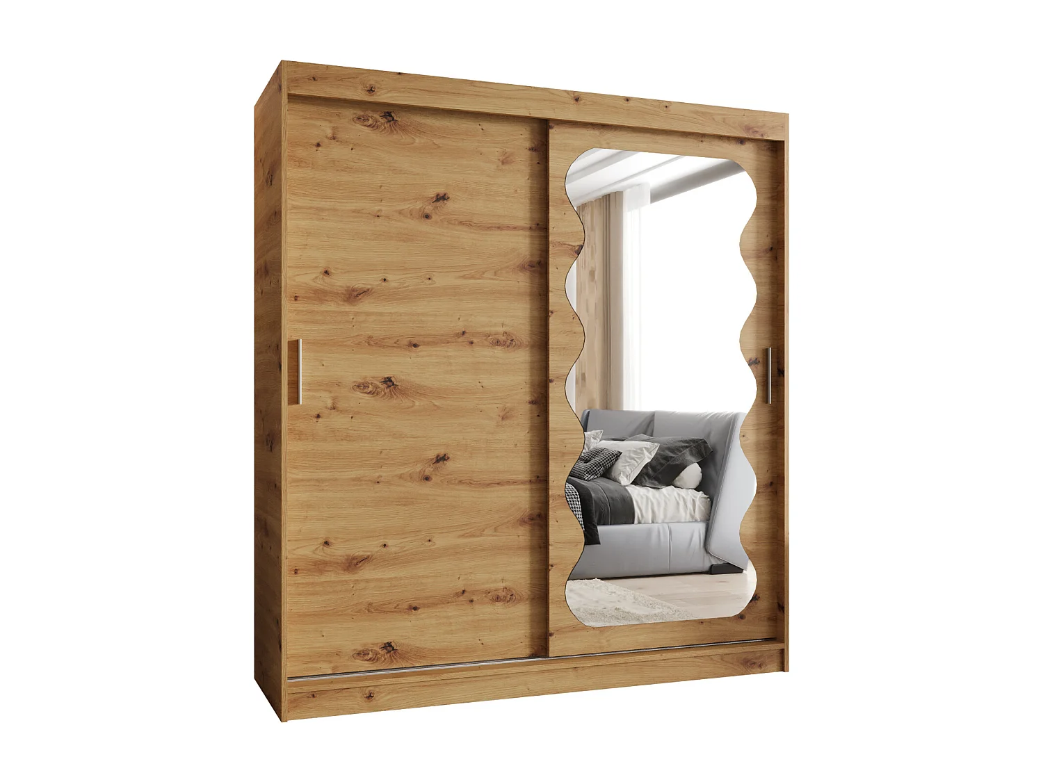 Armario SPOTI de puertas correderas 200/180/62 2 puertas (artisan)