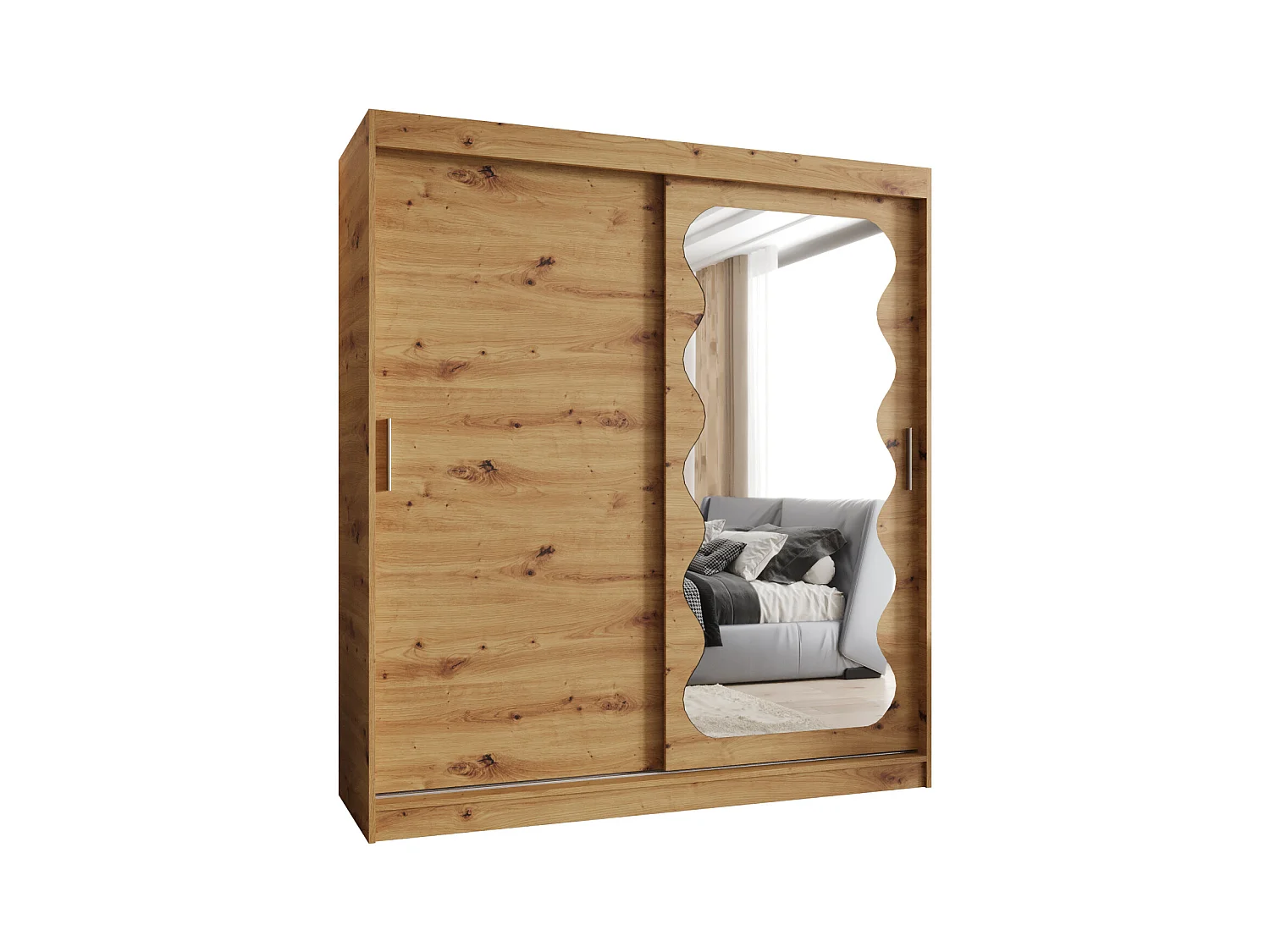 Armoire Spoti À Portes Coulissantes 200/180/62 2 portes (Artisan)