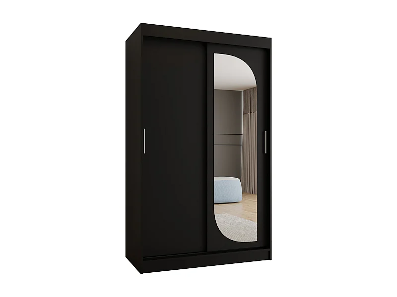 Armoire Ultra À Portes Coulissantes 200/120/62 2 portes (Noir)