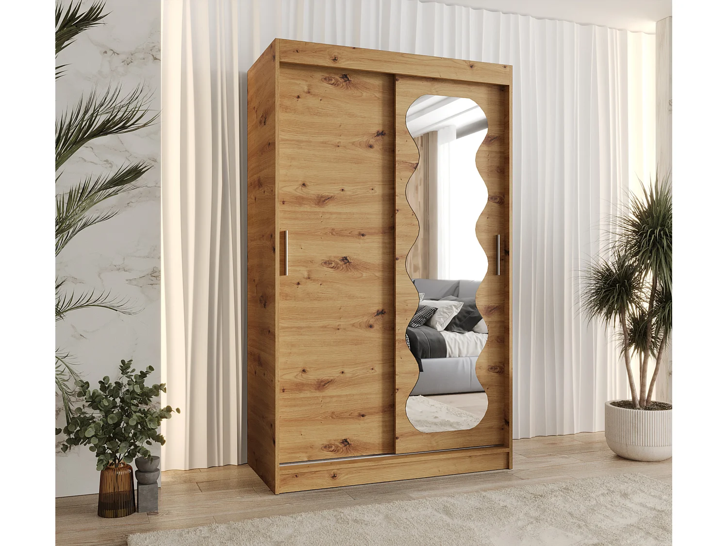 Armoire Spoti À Portes Coulissantes 200/120/62 2 portes (Artisan)