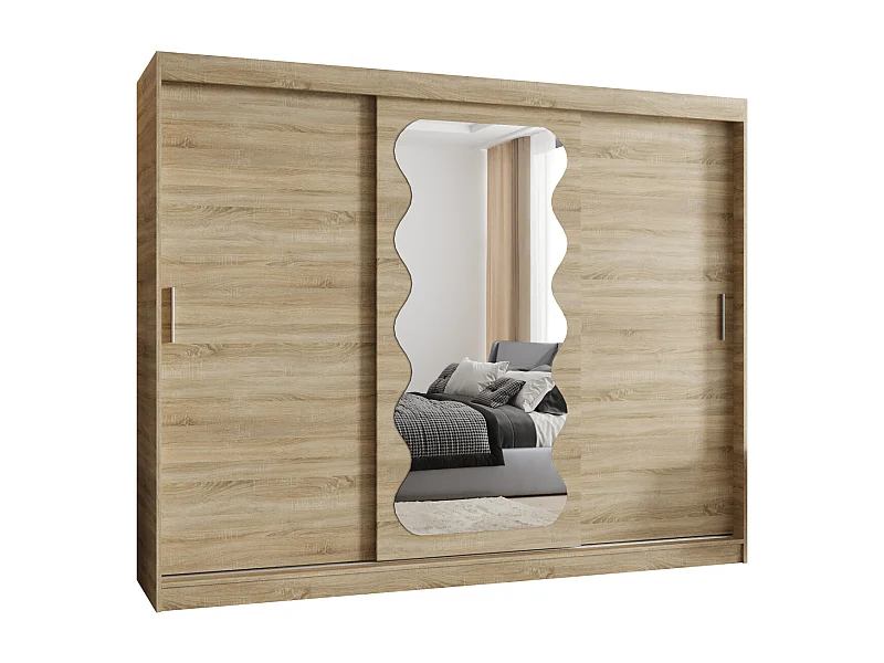 SCHWEBETÜRENSCHRANK SPOTI 200/250/62 3-Türig (Sonoma)