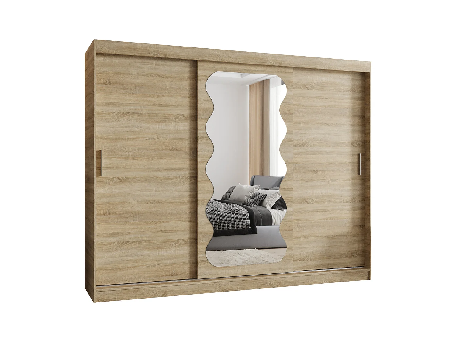 SCHWEBETÜRENSCHRANK SPOTI 200/250/62 3-Türig (Sonoma)