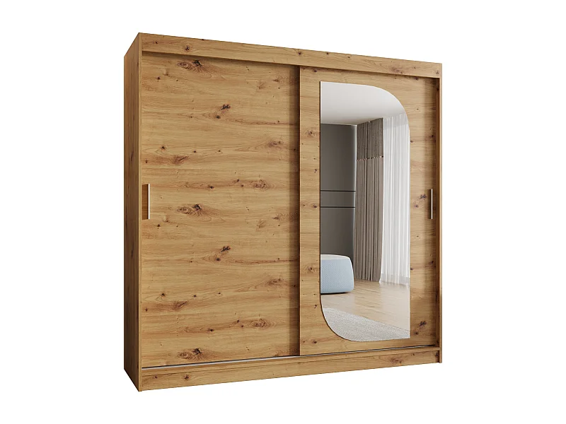 SCHWEBETÜRENSCHRANK ULTRA 200/200/62 2-Türig (Artisan)