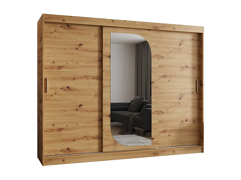 SCHWEBETÜRENSCHRANK ULTRA 200/250/62 3-Türig (Artisan)