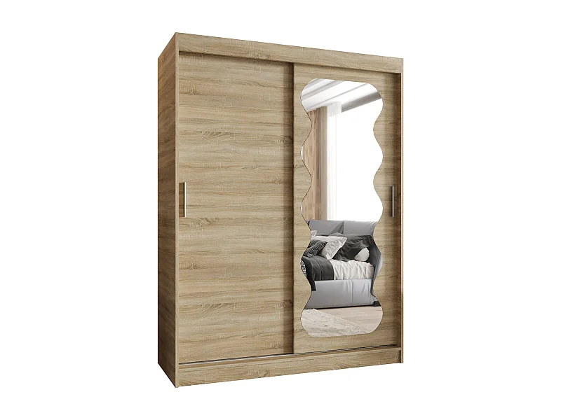 SCHWEBETÜRENSCHRANK SPOTI 200/150/62 2-Türig (Sonoma)