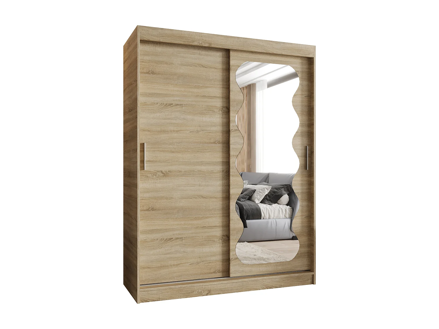 Armoire Spoti À Portes Coulissantes 200/150/62 2 portes (Sonoma)