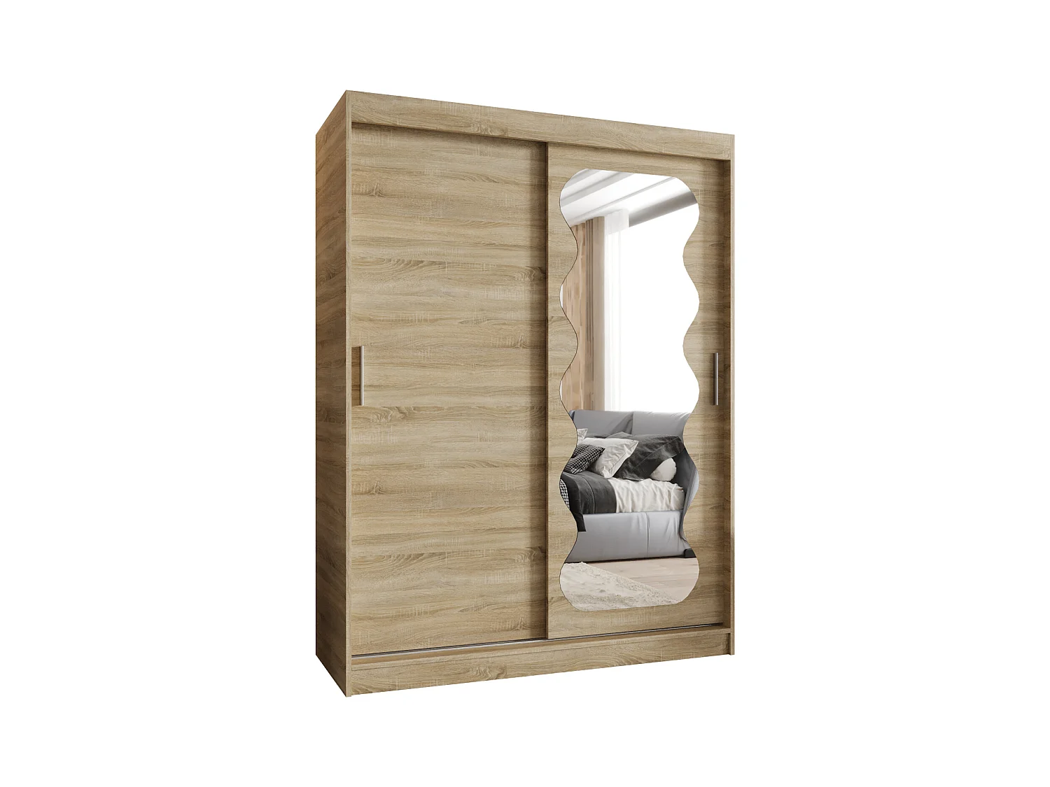 Armoire Spoti À Portes Coulissantes 200/150/62 2 portes (Sonoma)