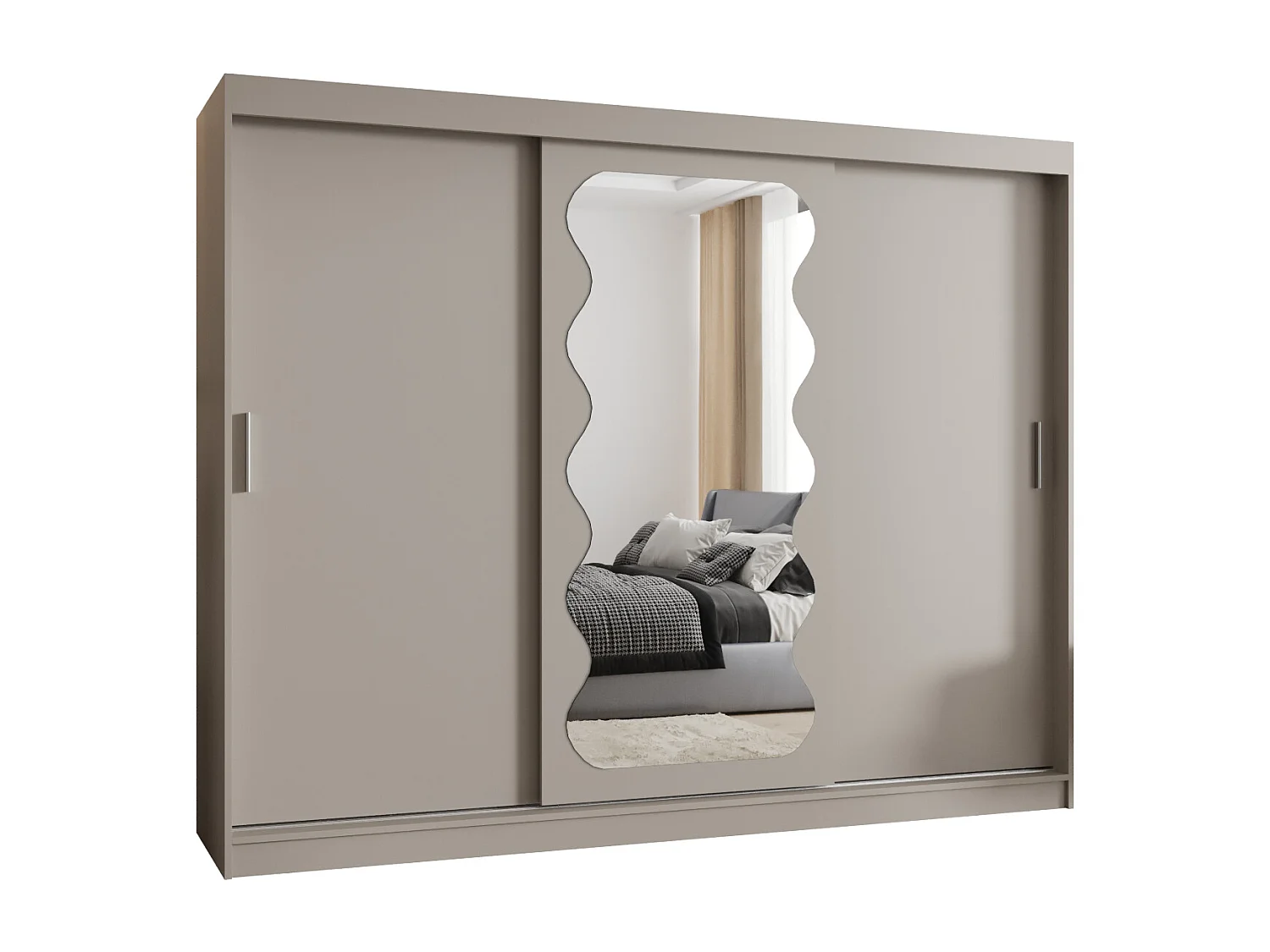 Armoire Spoti À Portes Coulissantes 200/250/62 3 portes (Cachemire)