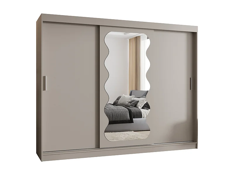 Armoire Spoti À Portes Coulissantes 200/250/62 3 portes (Cachemire)