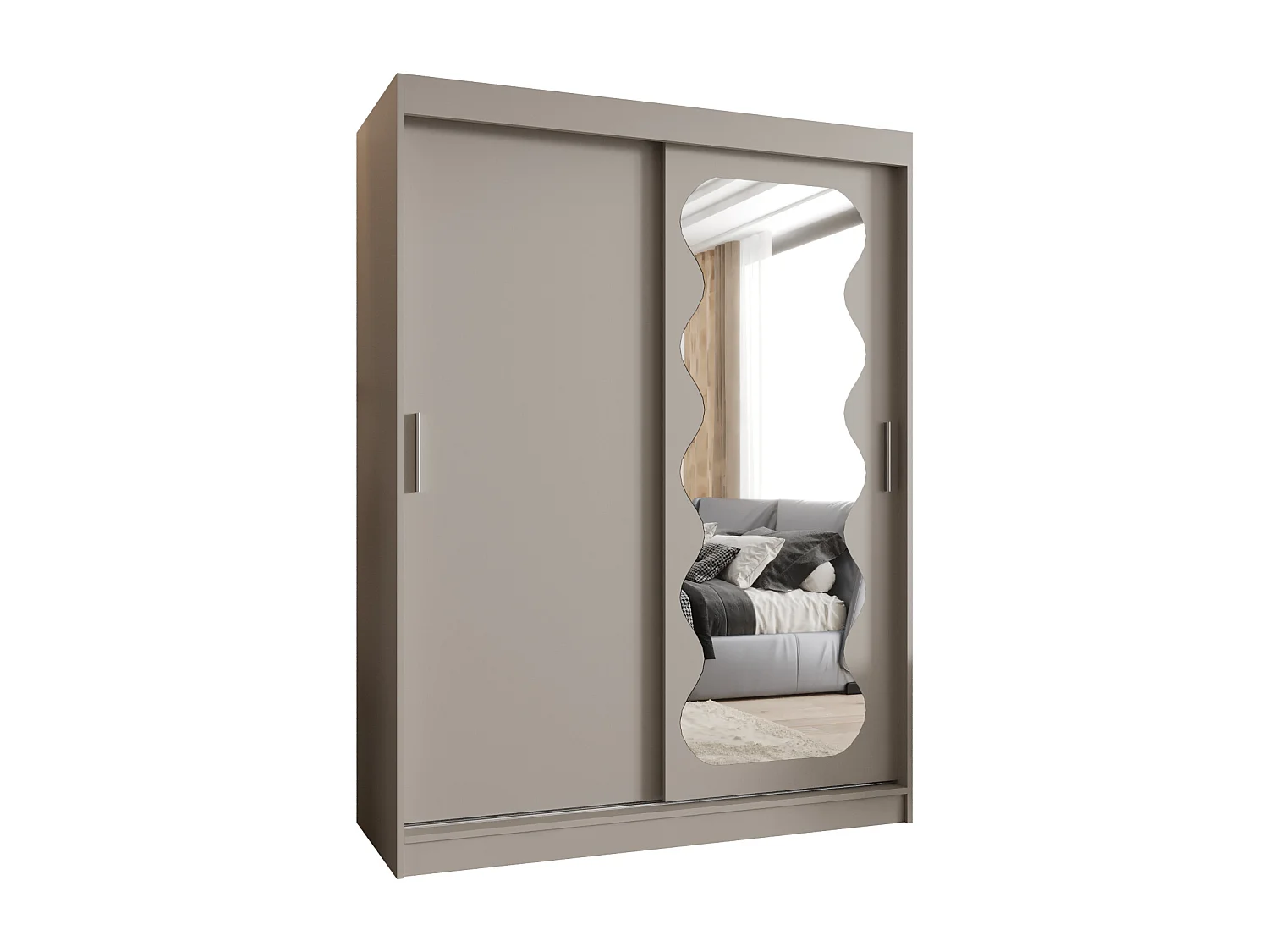 Armoire Spoti À Portes Coulissantes 200/150/62 2 portes (Cachemire)