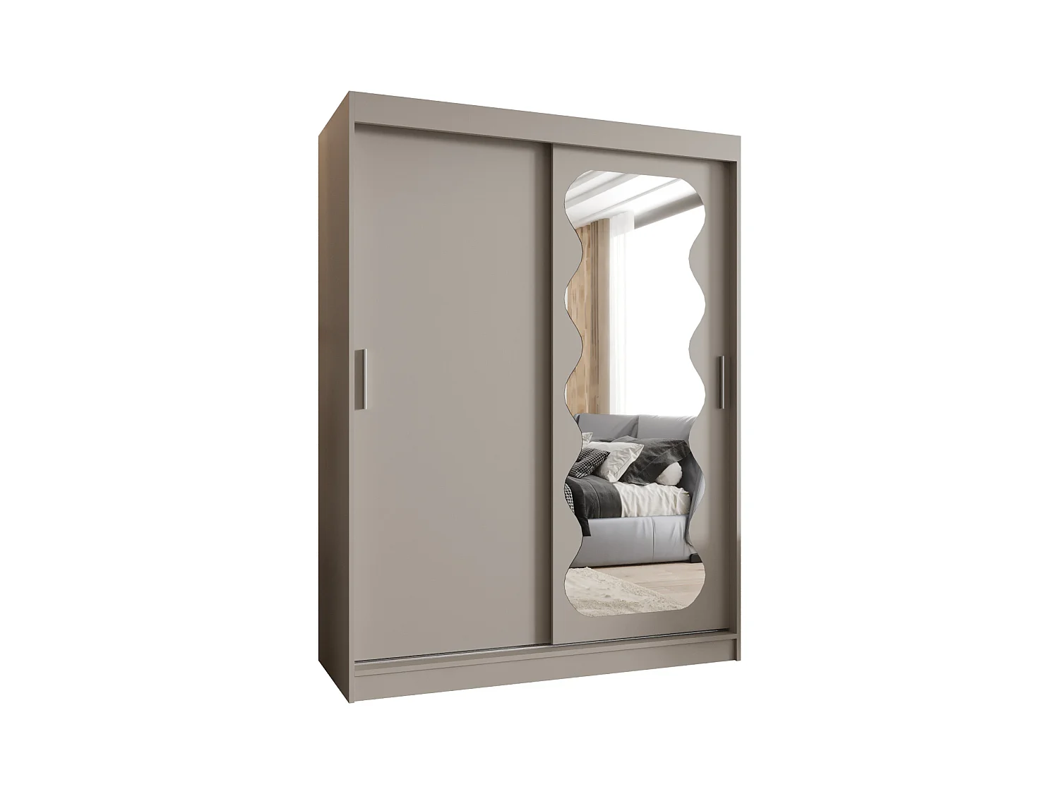 Armoire Spoti À Portes Coulissantes 200/150/62 2 portes (Cachemire)