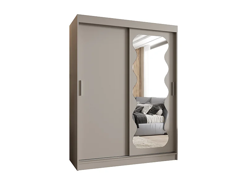 Armoire Spoti À Portes Coulissantes 200/150/62 2 portes (Cachemire)