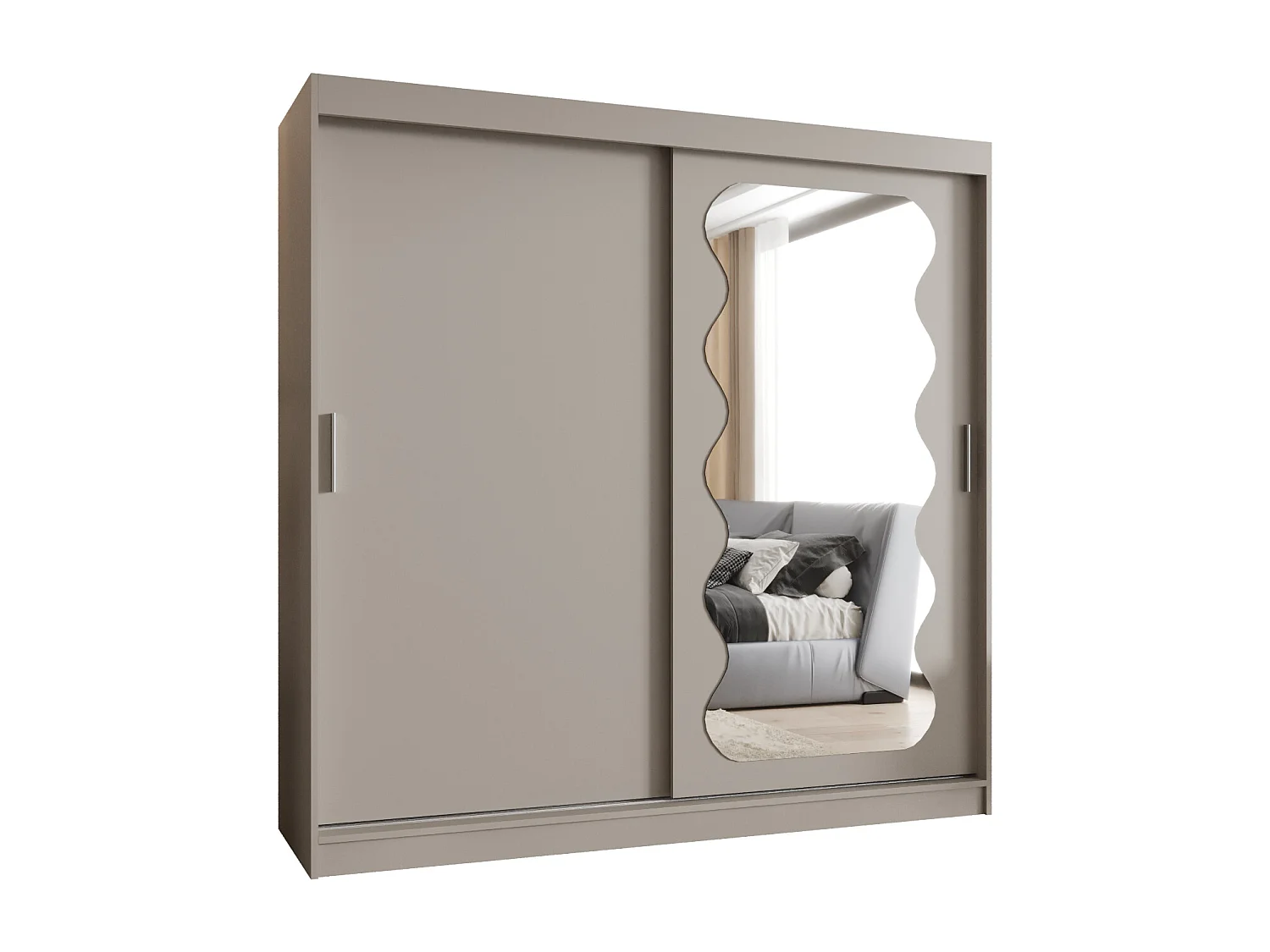 Armoire Spoti À Portes Coulissantes 200/200/62 2 portes (Cachemire)