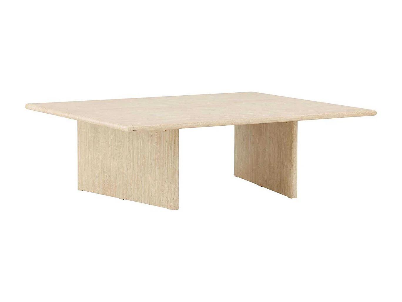 Table Basse Effet Traversin "Skagen" 120cm Beige
