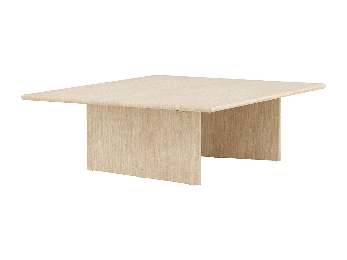 Table Basse Effet Traversin "Skagen" 120cm Beige