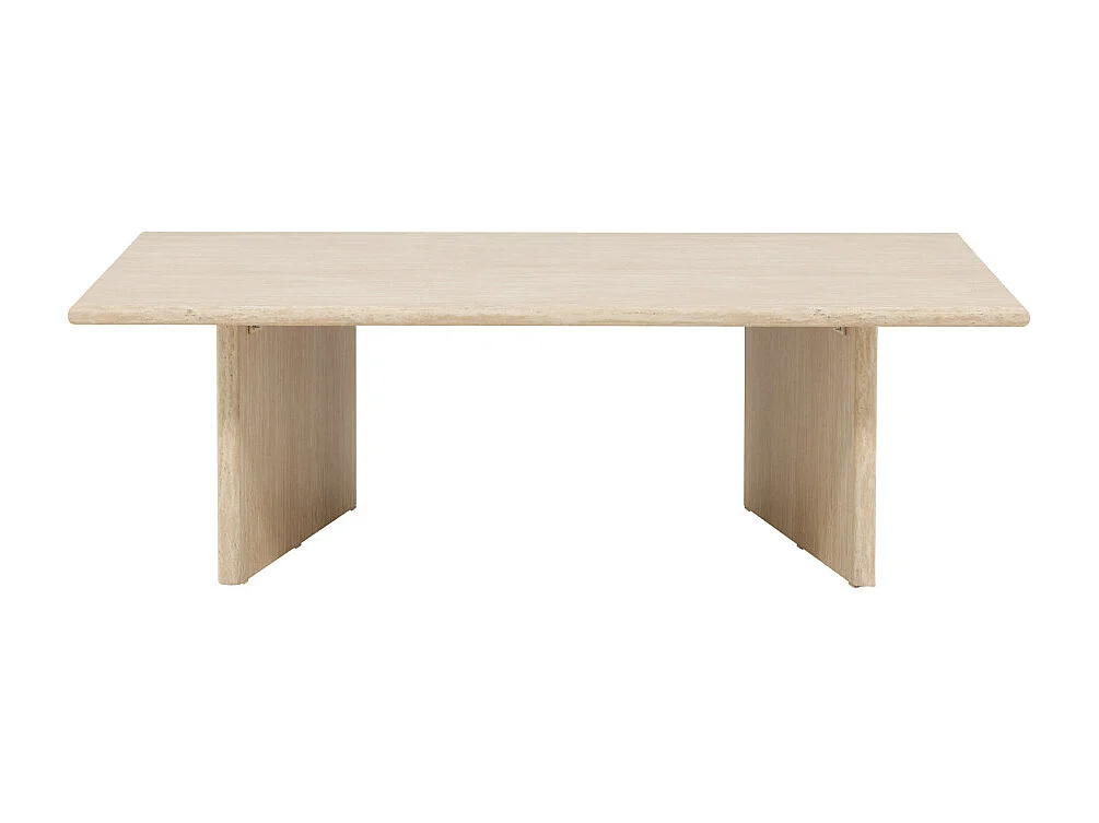 Table Basse Effet Traversin "Skagen" 120cm Beige