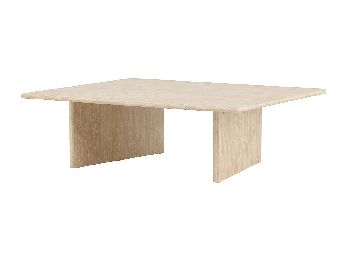 Table Basse Effet Traversin "Skagen" 120cm Beige