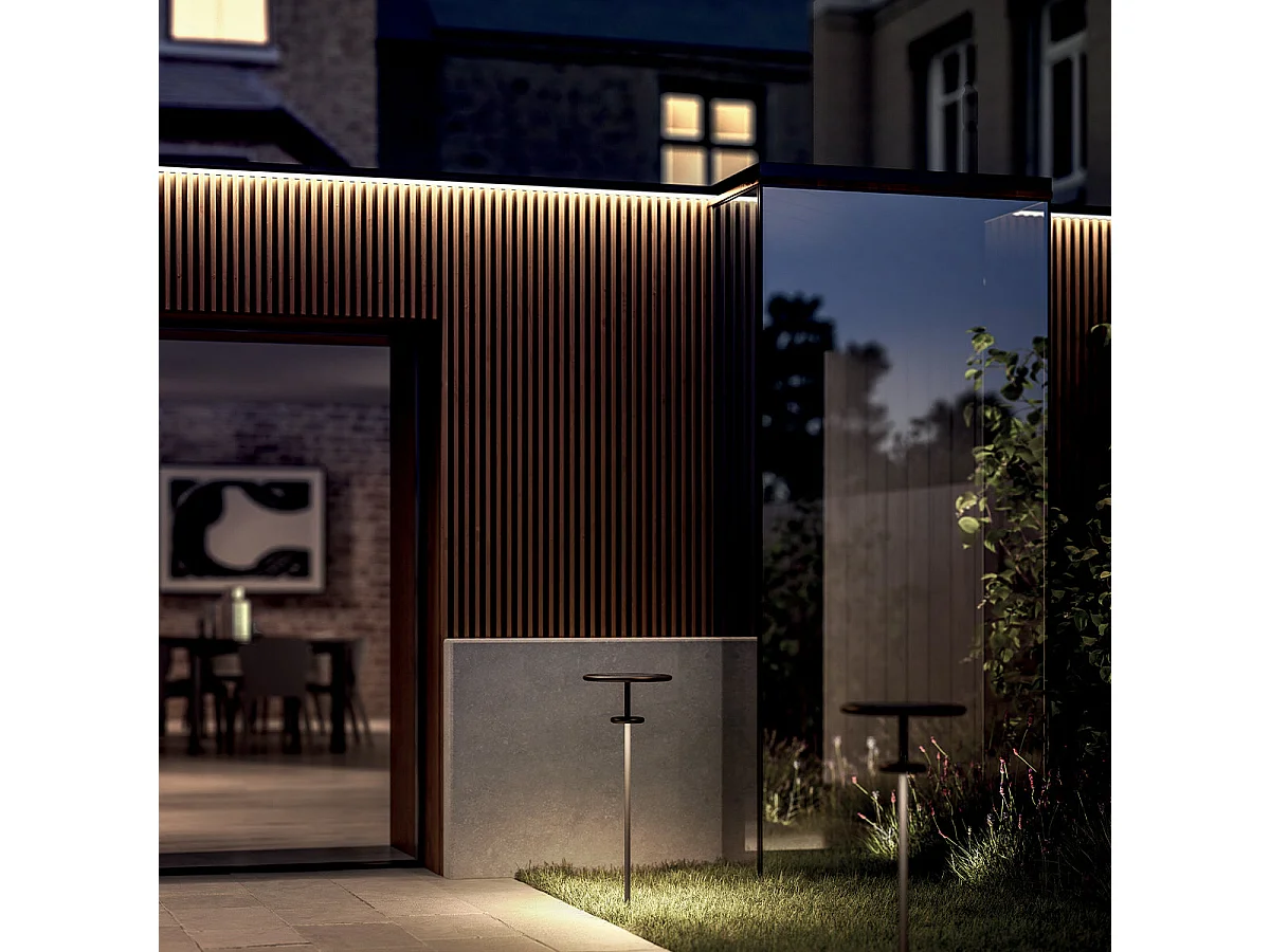 Borne solaire aluminium pied extensible PLANET B H 1m/1.2m/1.6m