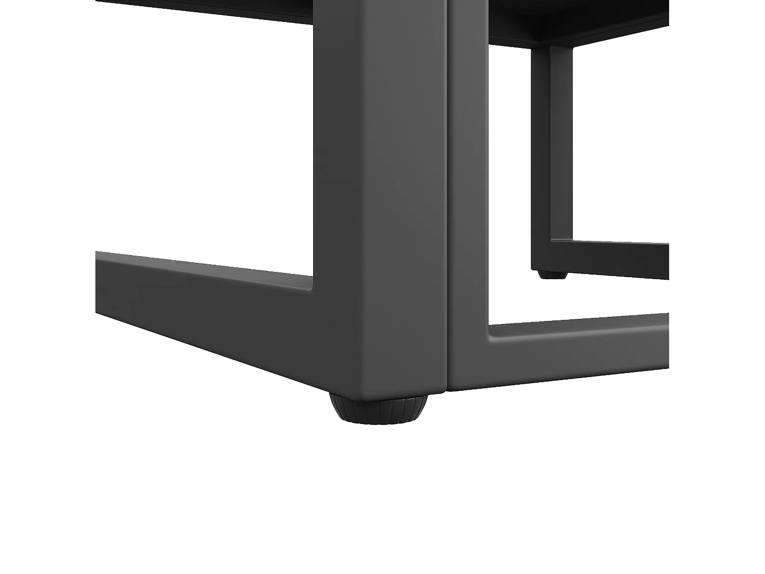 Garten-Salon aus Seil, für 4 Personen, Ecksofa - aus galvanisiertem Eisen, einstellbare Füße, aus gehärtetem Glas mit Marmor-Muster, grau