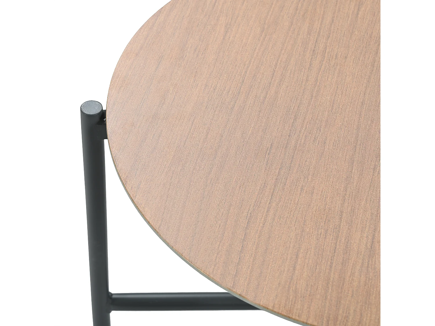 Salon de jardin - 4 places - ensemble d'angle, canapé + table basse + repose-pieds, tube en acier galvanisé, plateau en verre - Gris