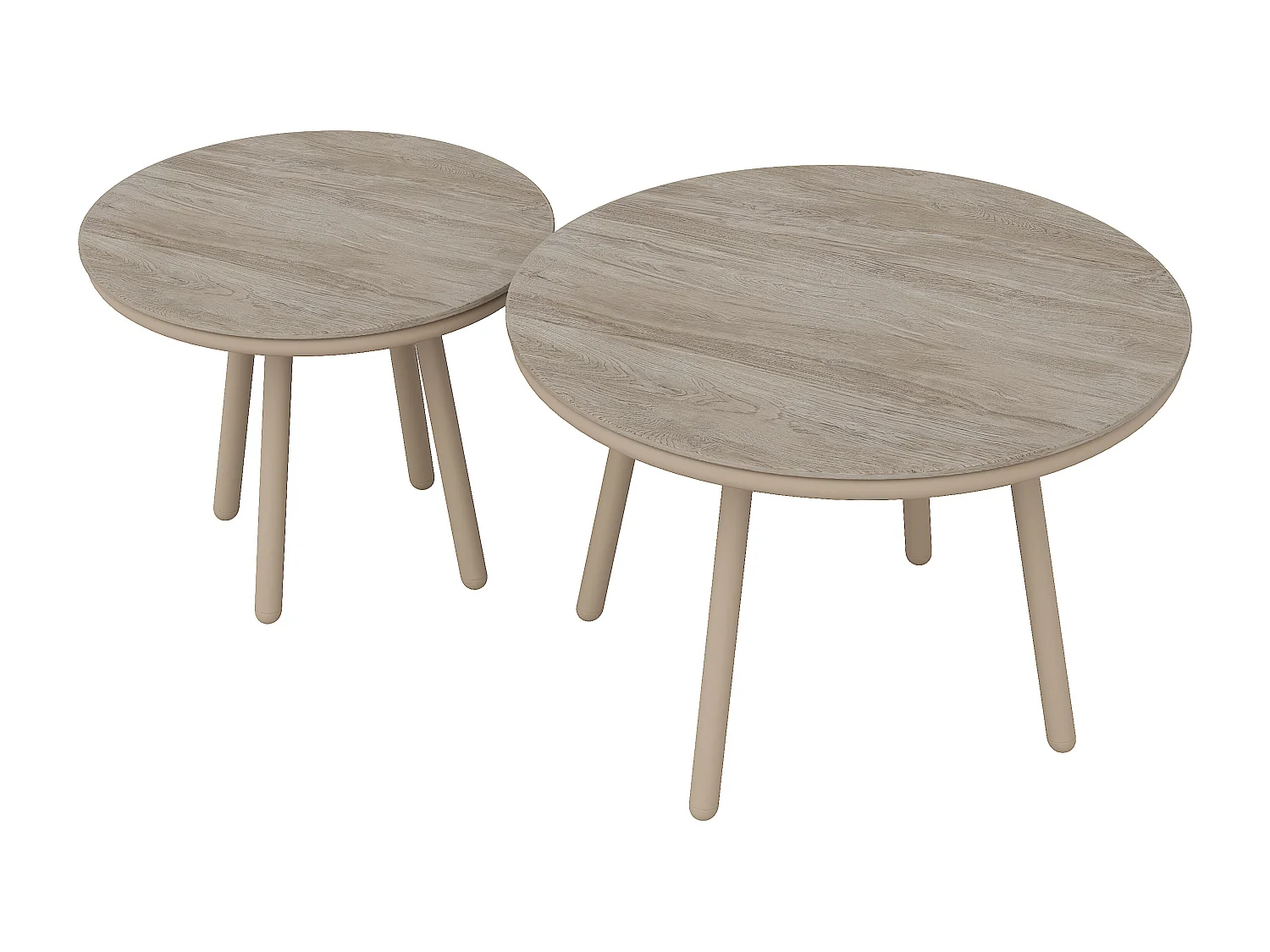 Salon de jardin en corde pour 4 personnes, structure en fer galvanisé, pieds réglables, 1 canapé - 1 chaise de canapé - 1 fauteuil et 2 tables basses, Beige