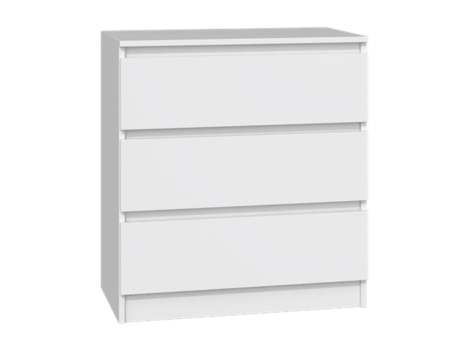 Ladekast met drie laden - 70 cm - wit - MALWA