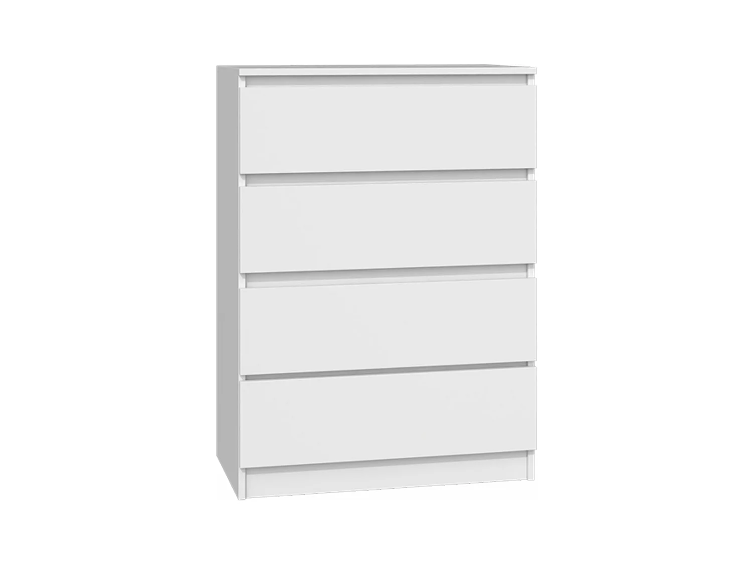 Kommode mit vier Schubladen - weiß - MALWA