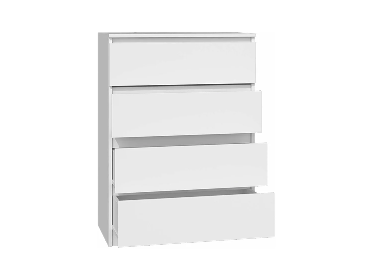 Kommode mit vier Schubladen - weiß - MALWA