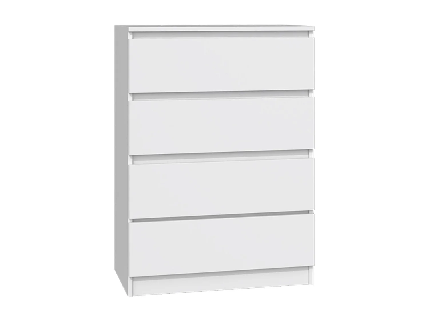 Commode à quatre tiroirs - 70 cm - blanc - MALWA
