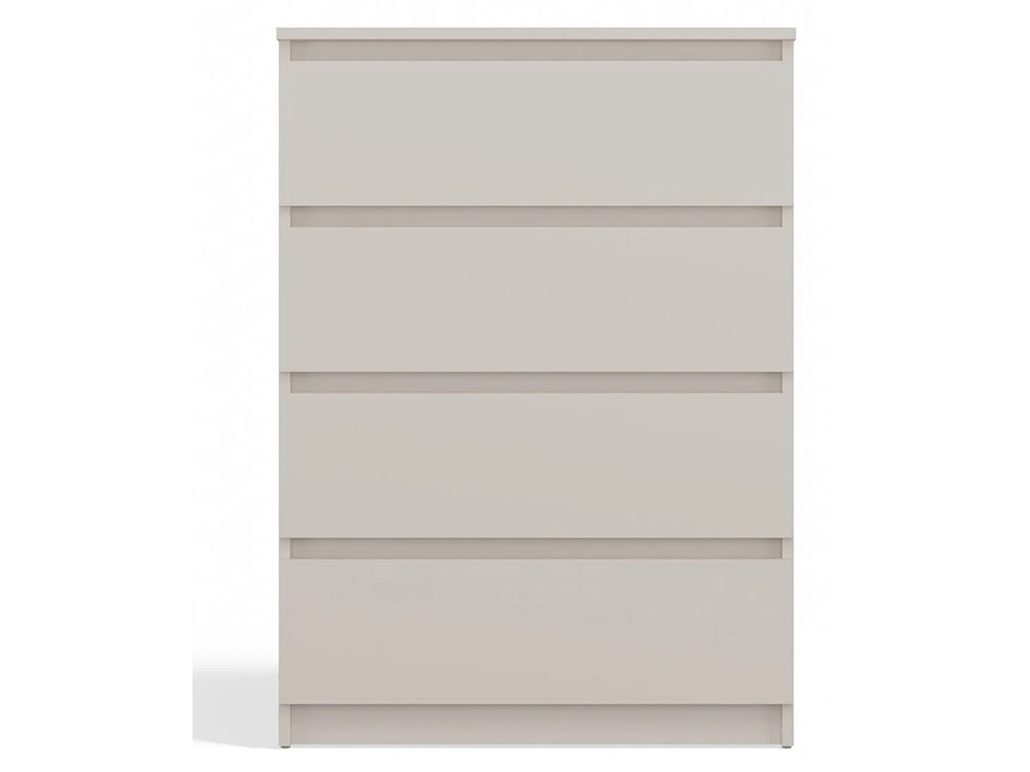 Commode à quatre tiroirs - 70 cm - grège - MALWA