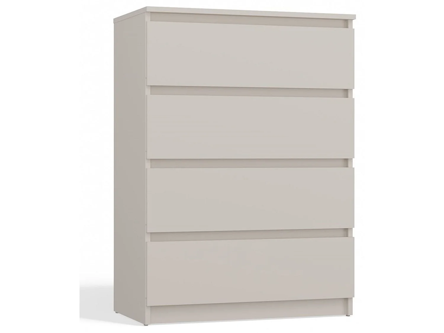 Commode à quatre tiroirs - 70 cm - grège - MALWA