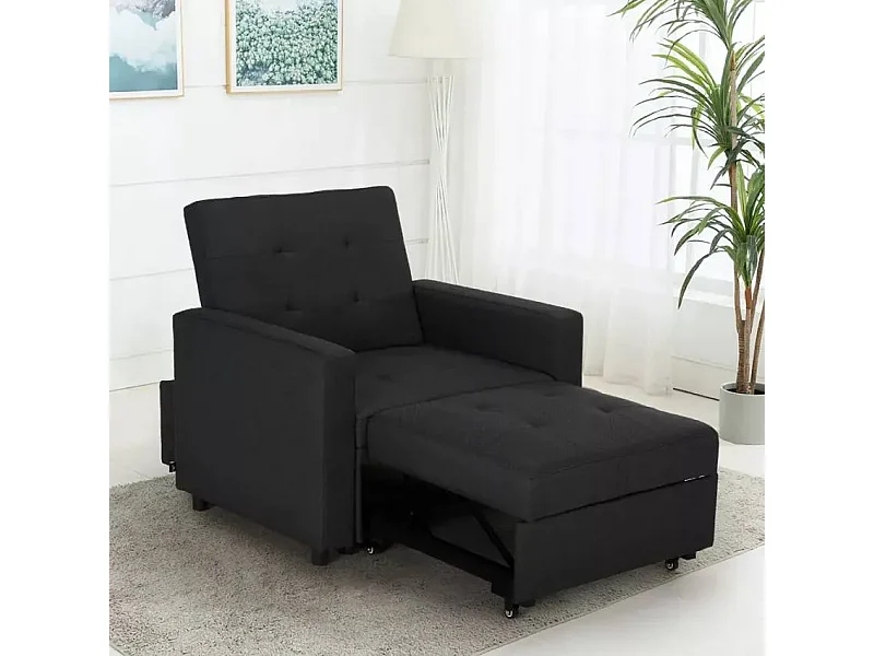 Poltrona letto salvaspazio con braccioli design moderno Zeta