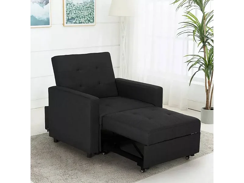 Poltrona letto salvaspazio con braccioli design moderno Zeta