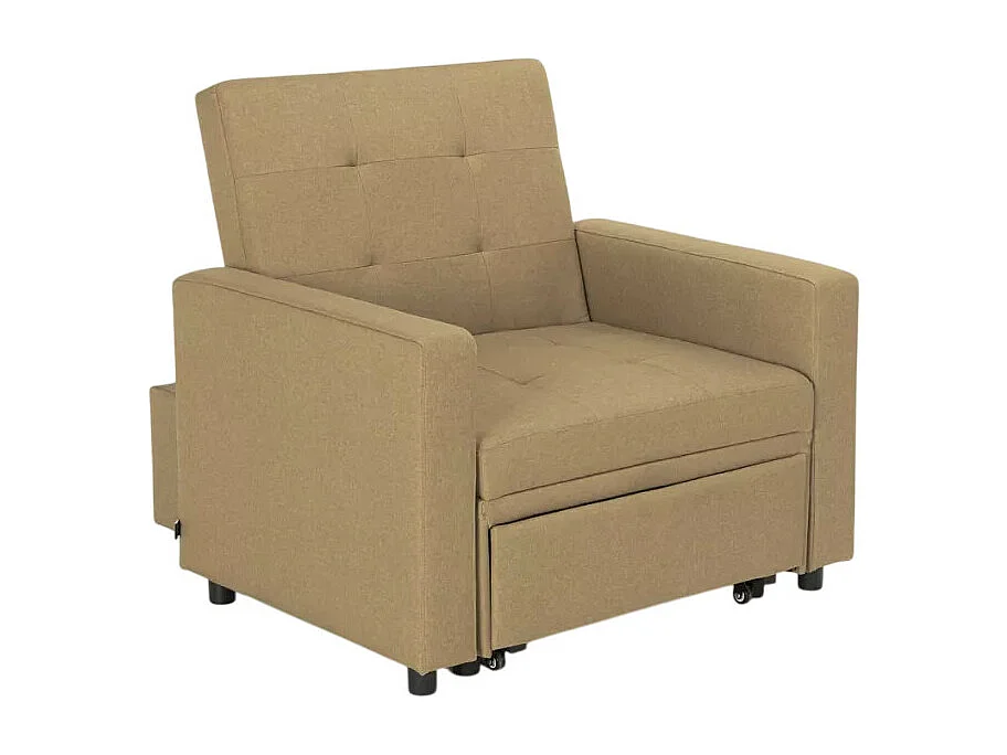 Fauteuil-lit peu encombrant avec accoudoirs au design moderne Zeta