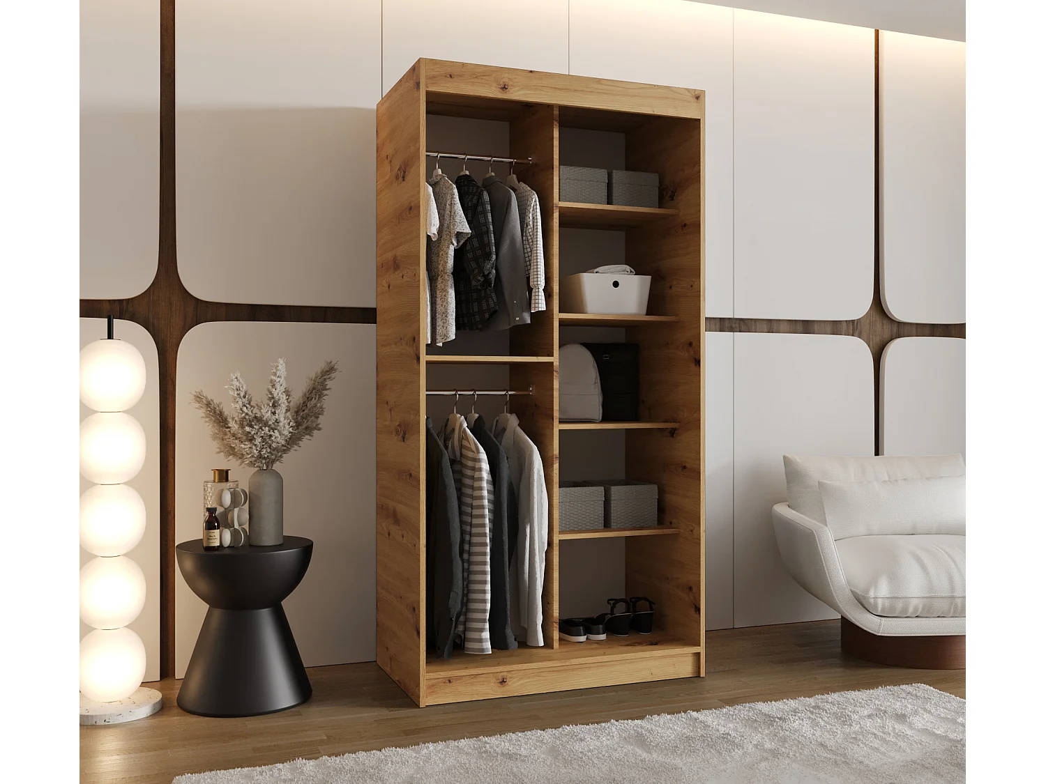 Armadio Royal ad ante scorrevoli 200/100/62 2 porte (artisan)