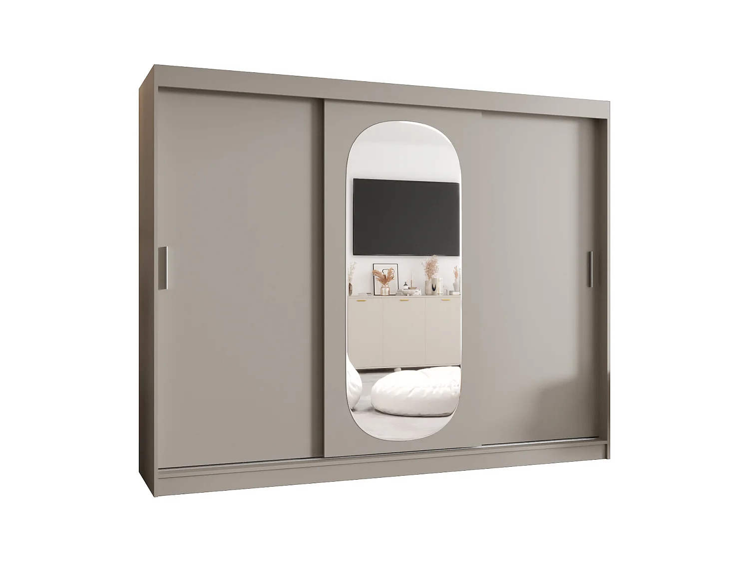 Armoire Royal À Portes Coulissantes 200/250/62 3 portes (Cachemire)