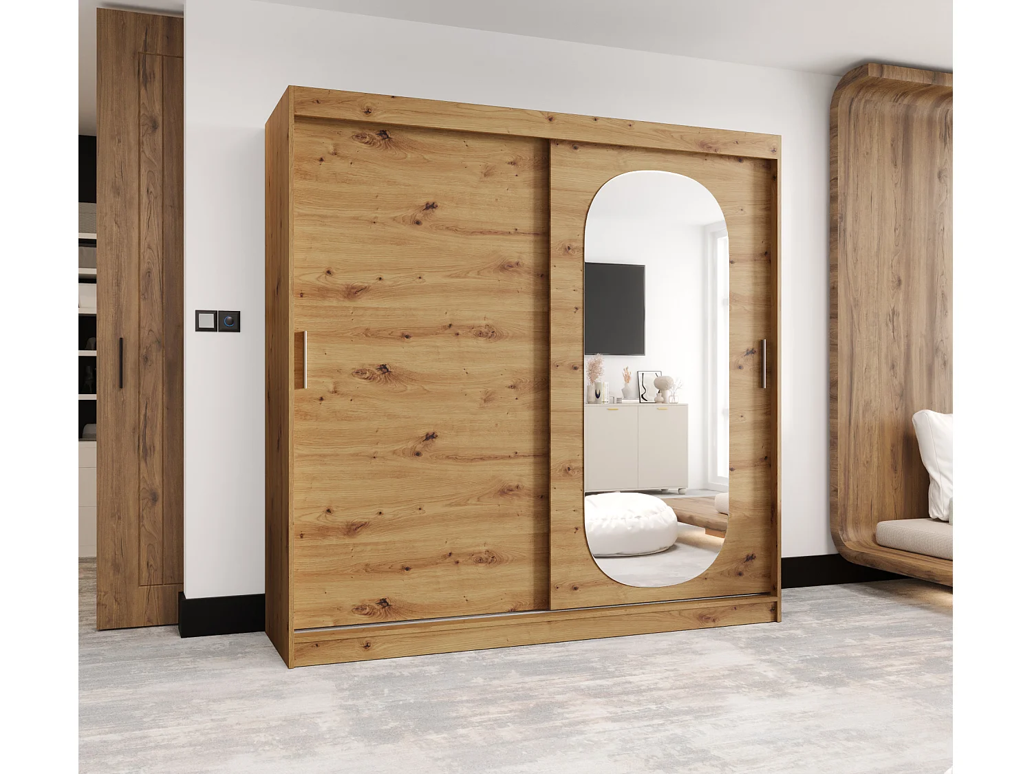 Armoire Royal À Portes Coulissantes 200/200/62 2 portes (Artisan)