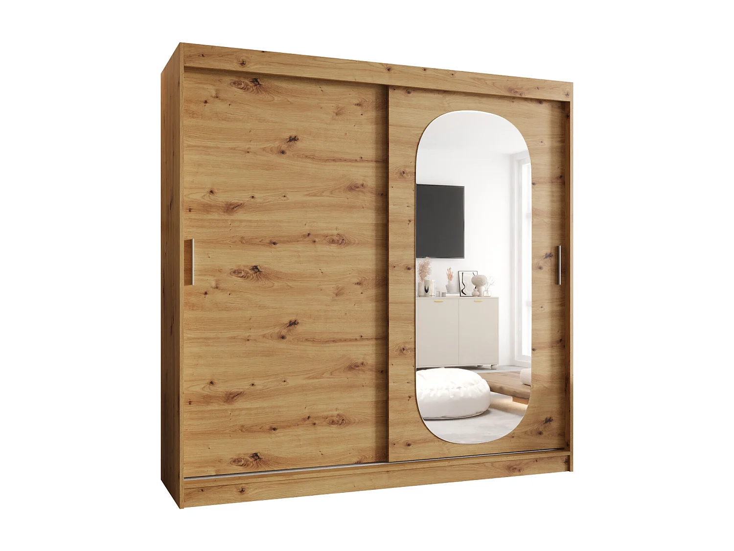 Armoire Royal À Portes Coulissantes 200/200/62 2 portes (Artisan)