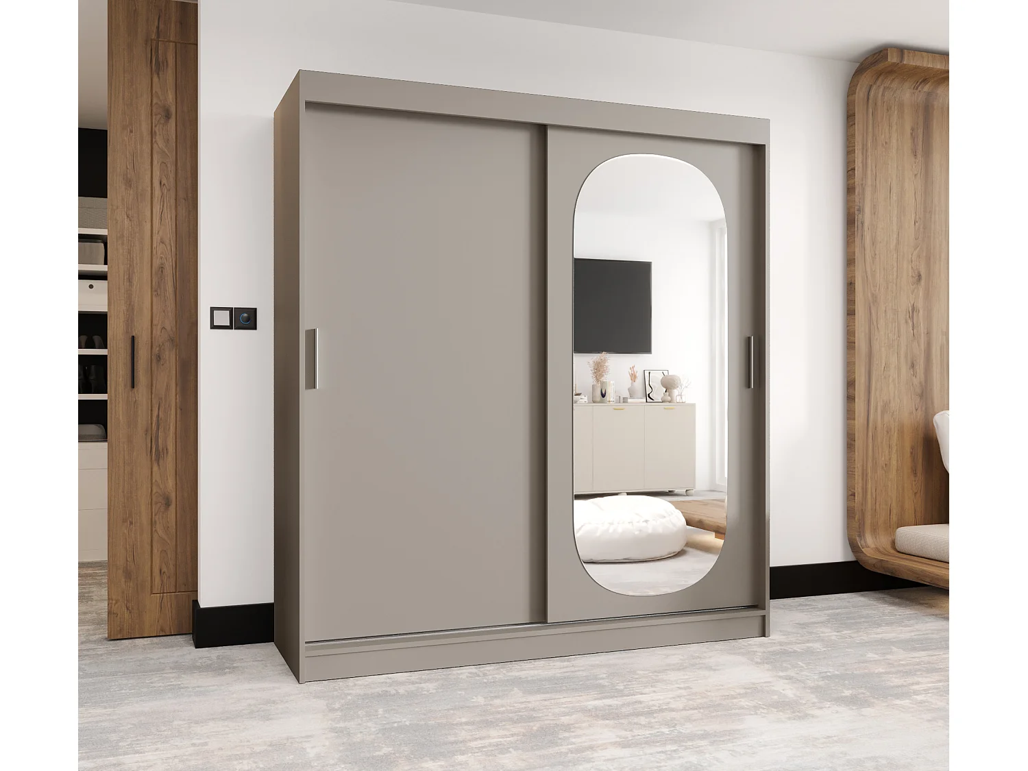 Armoire Royal À Portes Coulissantes 200/180/62 2 portes (Cachemire)